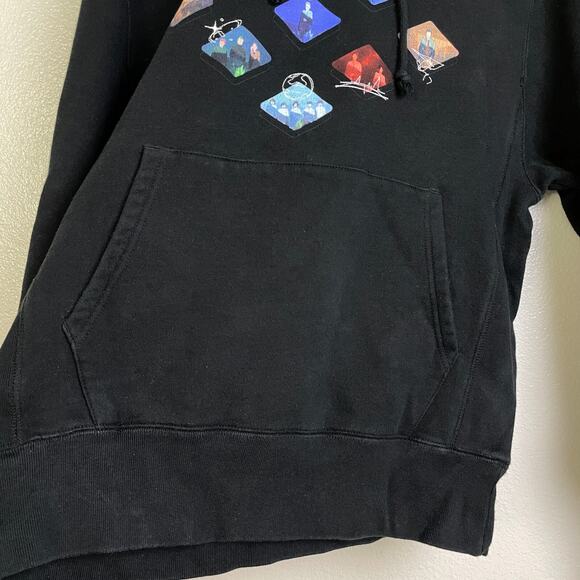 Porter Robinson Second Sky Hoodie Sweatshirt Black Pullover Graphic Spellout - Picture 4 of 9